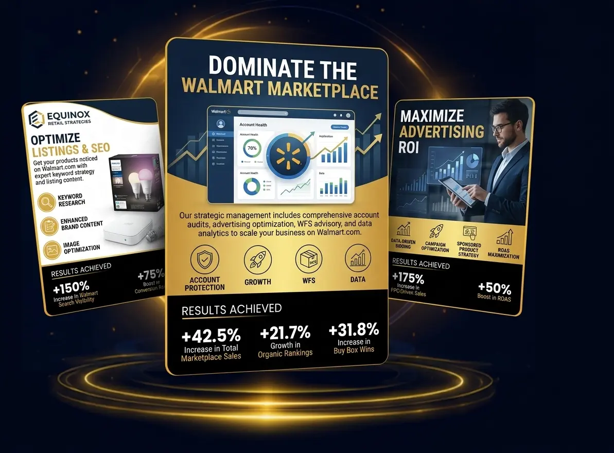 Walmart Seller Center growth dashboard